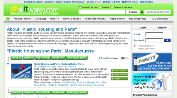 plastic-housing-and-parts.allitwares.com