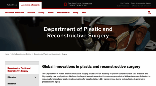 plasticsurgery.osu.edu