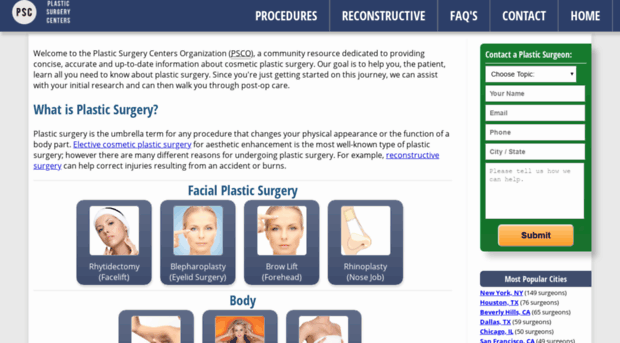 plasticsurgerycenters.org