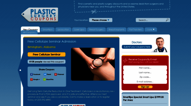 plasticsurgerycoupons.com