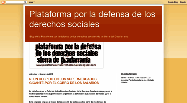 plataformasierraderechossociales.blogspot.com