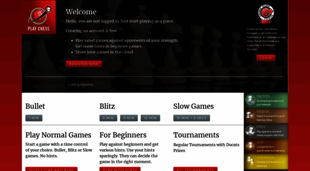 Playchess - ChessBase Account