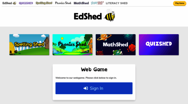 play.edshed.com - EdShed Web Game - Spelling She... - Play Ed Shed