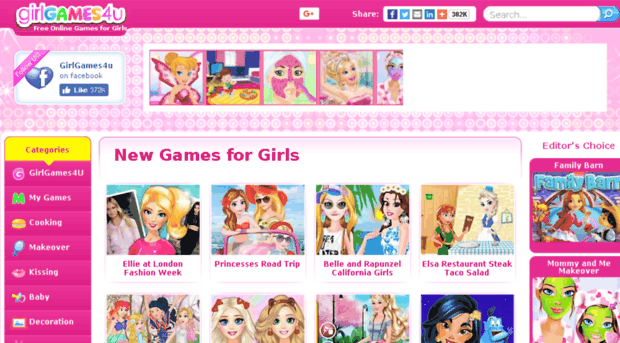 Girl Games - Free Online Games for Girls on Egirlgames