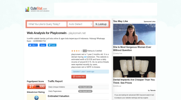 playiconwin.net.cutestat.com