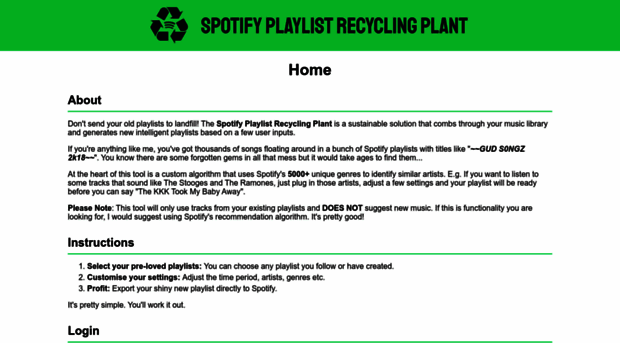 playlistrecycle.com