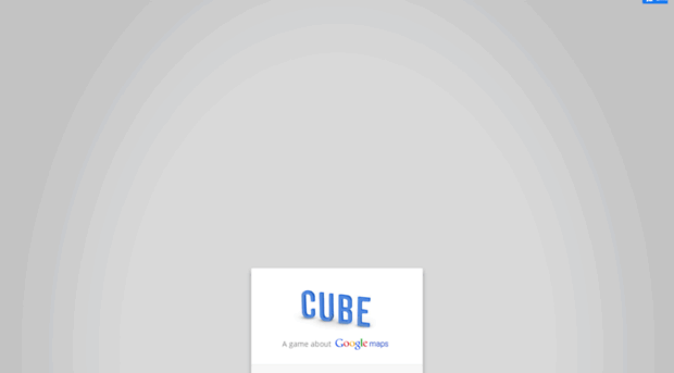 Play Maps Cube, o jogo do Google Maps