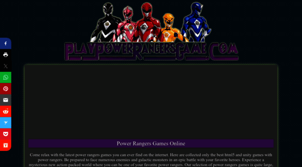 playpowerrangersgame.com