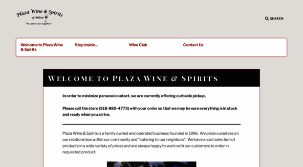 plazawineandspirits.com