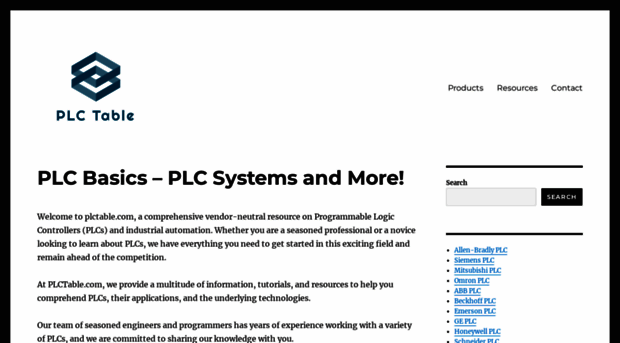 plctable.com