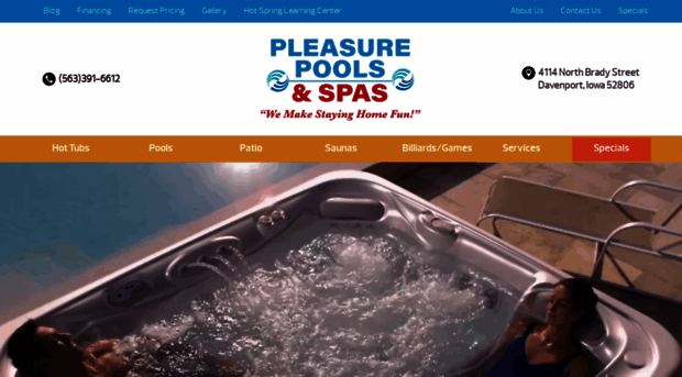 pleasurepoolsandspas.com