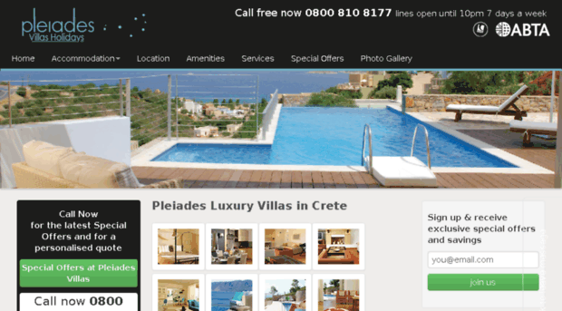 pleiadesvillasholidays.com