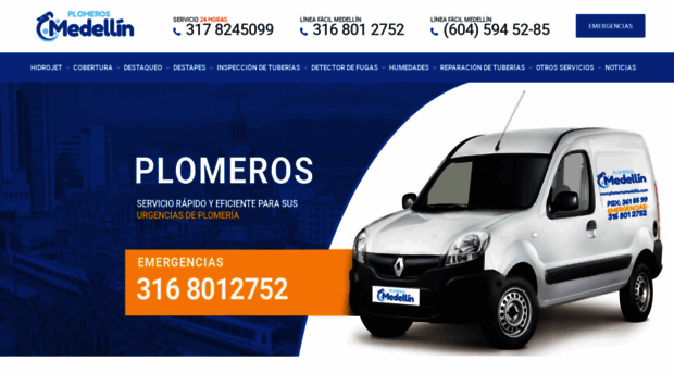 plomerosmedellin.com