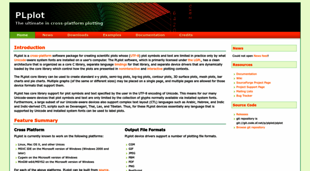 plplot.sourceforge.net