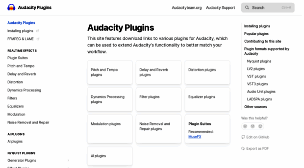 plugins.audacityteam.org