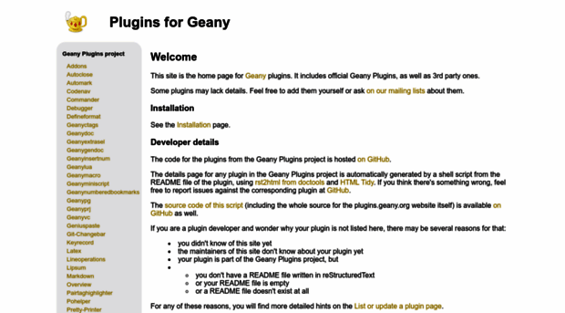 plugins.geany.org