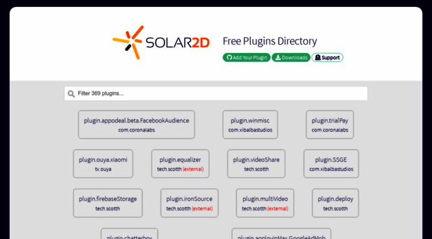 plugins.solar2d.com