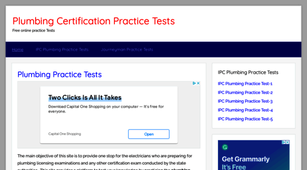 plumbingcertificationpracticetests.com