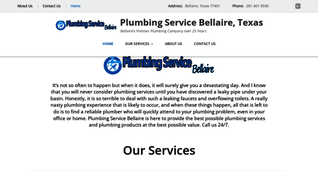 plumbingservicebellaire.com