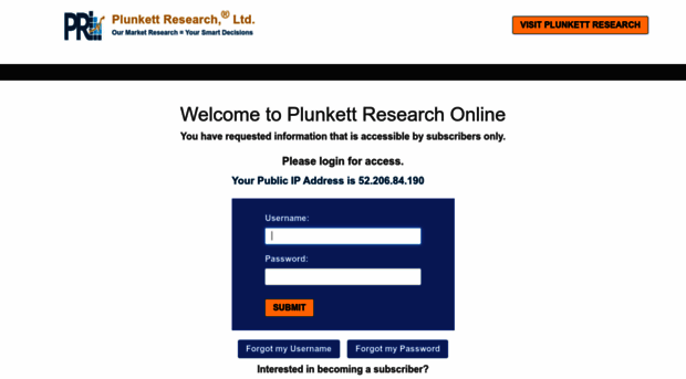 plunkettresearchonline.com