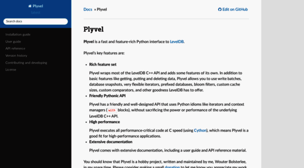 plyvel.readthedocs.io