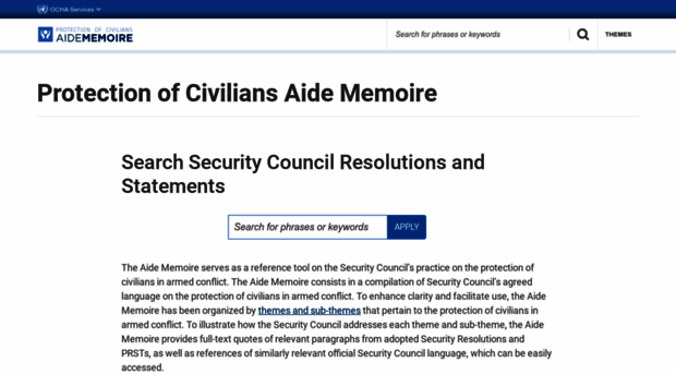 poc-aide-memoire.unocha.org