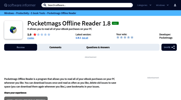 pocketmags-offline-reader.software.informer.com