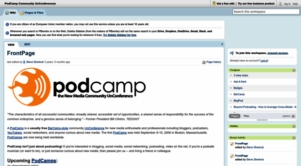 podcamp.pbwiki.com