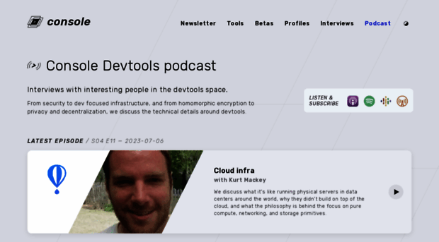 podcast.console.dev