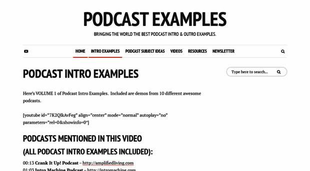 podcastexamples.com