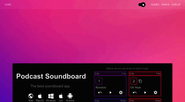 podcastsoundboard.com