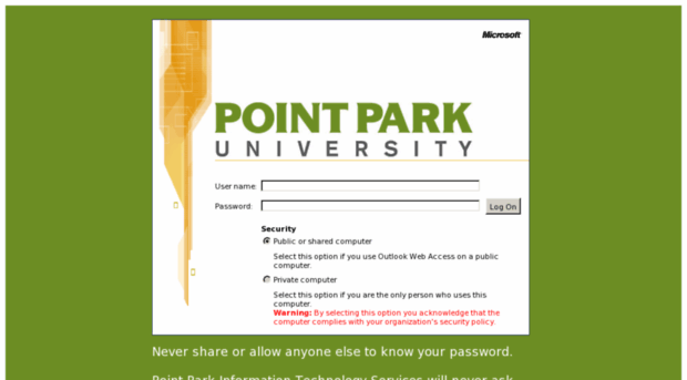 pointmail1.pointpark.edu