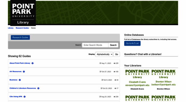 pointpark.libguides.com