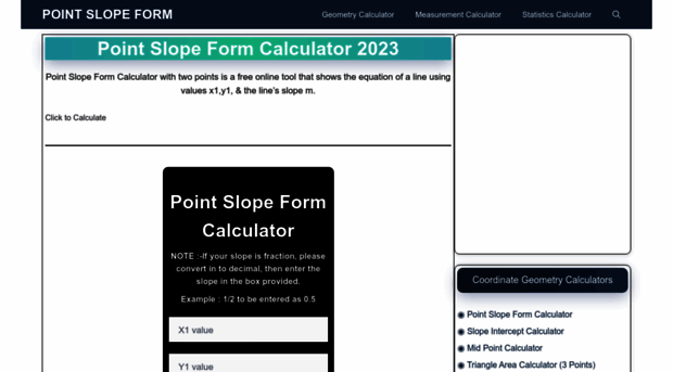 pointslopeform.net