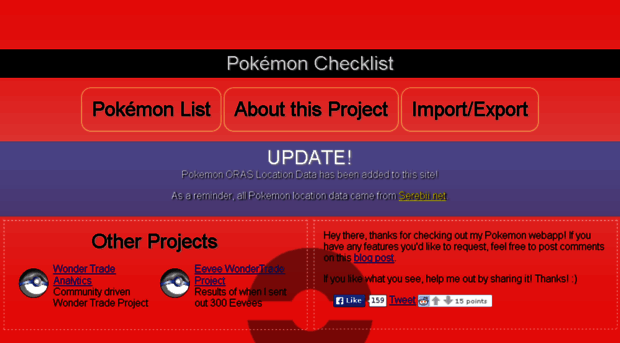 pokechecklist.com