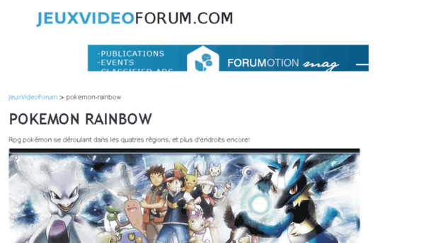 pokemon-rainbow.jeuxvideoforum.com