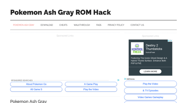 pokemon ash gray version hack gba
