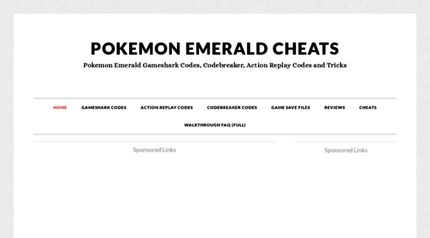 pokemonemeraldcheats.com