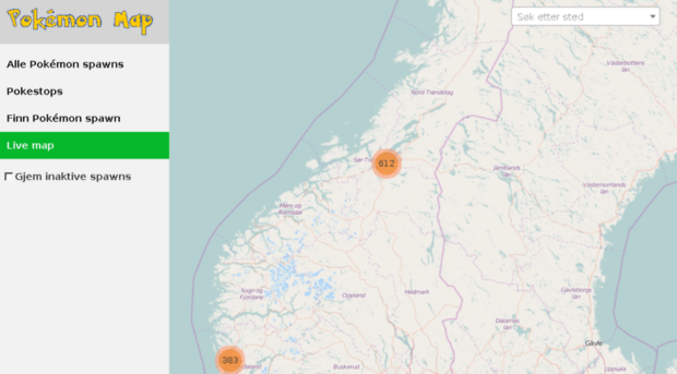 pokemonmap.no