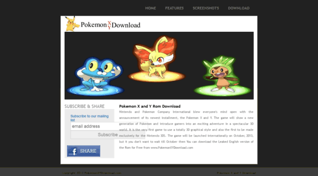 pokemonxydownload.com - Pokemon X and Y Rom Download - Pokemon Xy Download