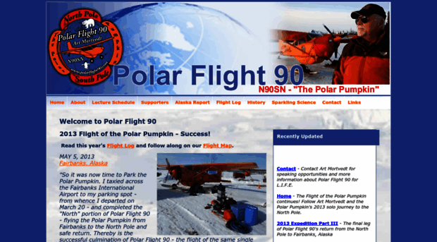 polarflight90.com