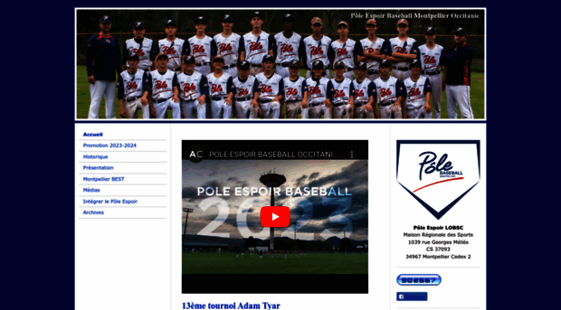 poleespoirbaseball-montpellier.com