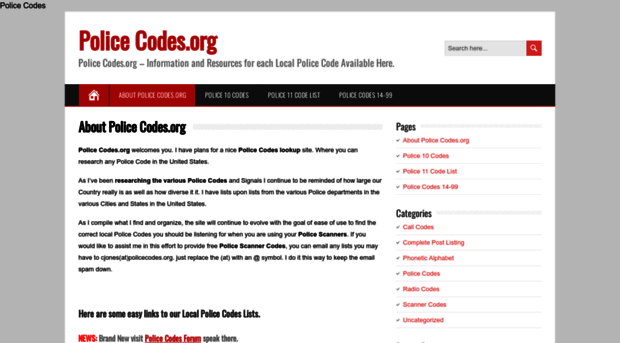 policecodes.org