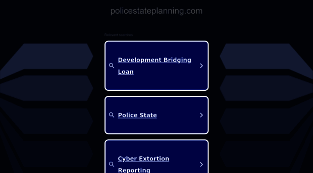 policestateplanning.com