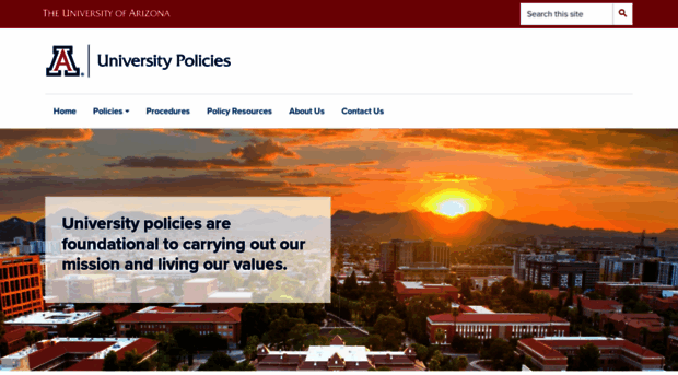 policy.arizona.edu