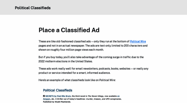 politicalclassifieds.com