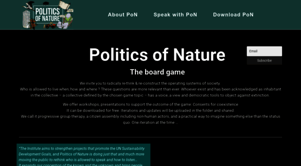 politicsofnature.org