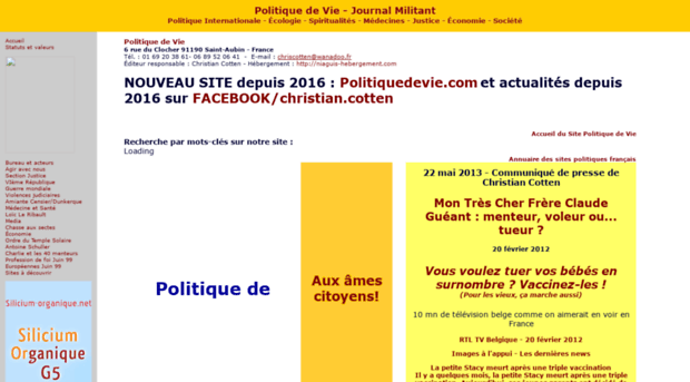 politiquedevie.net