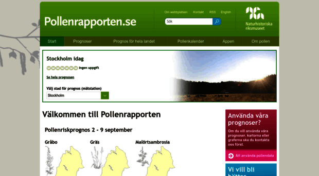 pollenrapporten.se