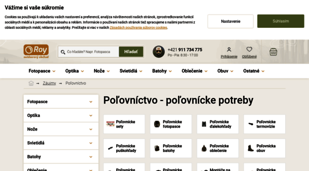 polovnictvo-polovnicke-potreby.sk